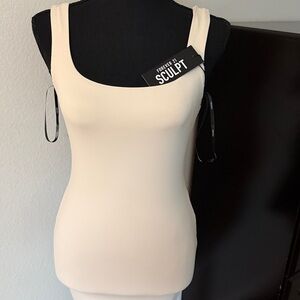 Forever 21 Sculpt Cream Tank dress